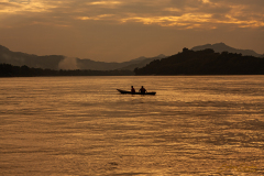 Pescadores al atardecer.